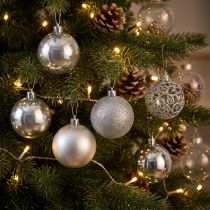 Article Boule de Noël argent Ø6cm 16 pcs