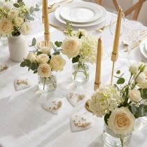 Article Confettis coeur doré 5cm 24 pcs