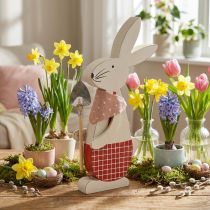 Article Lapin décoratif avec pelle, bunny boy, décoration de Pâques, lapin en bois, lapin de Pâques
