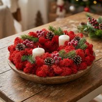 Article Mousse déco mousse de renne rouge pour artisanat 400g