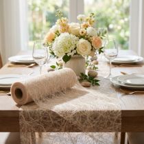 Article Chemin de table décoratif non tissé Sizoweb Beige 30 cm 25 m