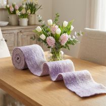 Article Ruban de feutre Franzi ruban de feutre de laine violet bicolore 15cm 4m