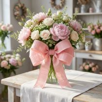 Article Ruban décoratif boucles de ruban rose 40mm 6m