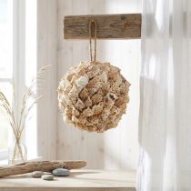Article Boule décoration coquille escargots de mer Décoration maritime à suspendre Ø18cm