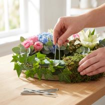 Article Aiguilles de lierre 60 mm Aiguilles de fleuriste galvanisées pour plantes grimpantes 400 g