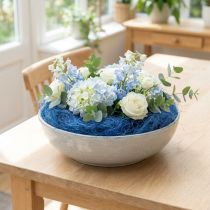 Article Coton de sisal bleu, fibres naturelles, 300 g, emballage cadeau, rembourrage, décoration