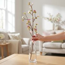 Article Branche de fleurs de cerisier rose 95cm