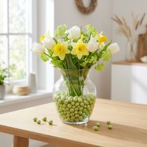 Article Perles décoratives brillantes vertes de 4 à 8 mm (1 l)