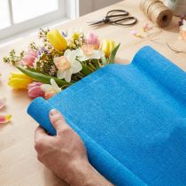 Article Papier crépon pour fleuriste bleu 50×250cm 5 pièces