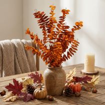 Article Plantes artificielles décoration automne branche artificielle feuilles orange 46cm