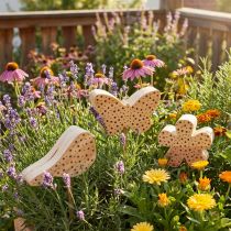 Article Insecte hôtel oiseau, papillon, fleur 15–20cm 3pcs