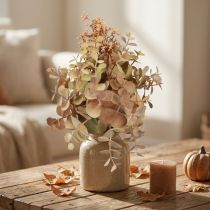 Article Bouquet de fleurs artificielles en eucalyptus, décoration de 30 cm avec boutons.