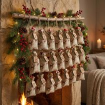 Article Sacs pour calendrier de l'Avent cerf marron 12,5×20cm 24 pcs