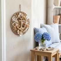 Article Décoration murale maritime DIY coffret anneau décoratif coquilles d'ancre Ø38cm