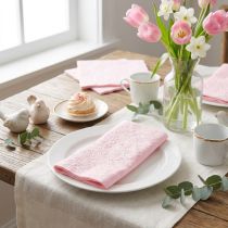 Article Serviettes Ornements de Printemps Roses en Relief 33x33cm 15 pcs