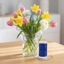 Article Fil de fer décoratif pour fleuristes, idéal pour des idées de bricolage et des compositions florales créatives.
