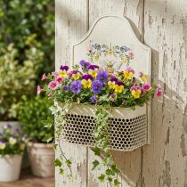Article Jardinière suspendue en métal abeille couleur crème L29cm