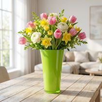 Article Vase “Fizzy” Ø20cm H35cm vert pomme 1 pce