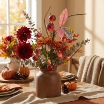 Article Branche artificielle avec des pommes pour la décoration d'automne et de Noël