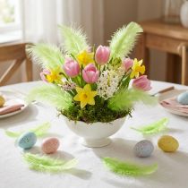 Article Plumes à bricoler en décoration de plumes vert clair 5-10cm 20g