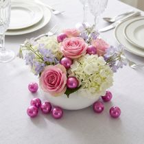 Article Perles décoratives Ø2cm violet 12 pcs