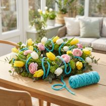 Article Cordon feutre polaire Mirabell 25m turquoise