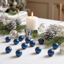 Article Perles décoratives Ø2cm bleues 12 pcs