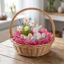 Article Coton de mûrier rose 150 g, raphia naturel pour décoration