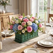 Article Décoration de table en brique de mousse florale 29cm x 12cm x 8,5cm 4 pcs