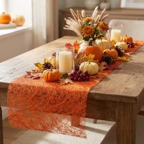 Article Déco polaire Sizoweb chemin de table orange 30cm 5m