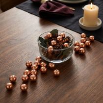 Article Perles décoratives cuivre métallisé 14mm 35 pcs