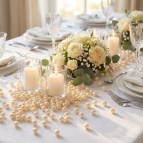 Article Perles décoratives champagne Ø8mm 250 pièces