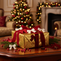 Article Nœuds décoratifs assortis, assortiment de 48 pièces, pour décorations de Noël et loisirs créatifs, 5 cm.