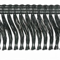 Article Ruban à Franges, Garniture Cordonet, Franges Leonean Noir W4cm L25m