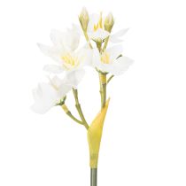 Article Branche de jonquille pour compositions florales de mariage saisonnières, magnifique, 33 cm, lot de 6