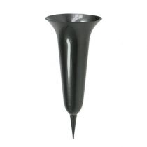 Vase funéraire anthracite 40cm