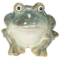 Article Figurine de grenouille, décoration estivale en céramique pour la maison et le balcon, 12 cm, lot de 3.