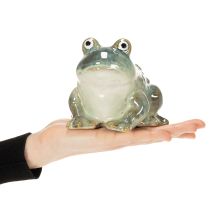 Article Figurine de grenouille, décoration estivale en céramique pour la maison et le balcon, 12 cm, lot de 3.