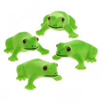 Article Figurine déco grenouille verte décoration de table décoration d&#39;été 5.5cm 12pcs