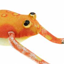 Grenouilles décoratives à pois et fil 7,5 cm 3 pièces triées