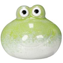 Article Figurine décorative de grenouille en céramique pour salon et bureau, 10 cm, lot de 2