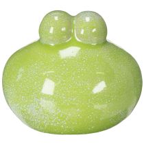 Article Figurine décorative de grenouille en céramique pour salon et bureau, 10 cm, lot de 2