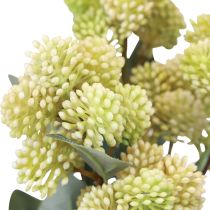 Grosse Poule Vert Sedum Stonecrop Fleurs Artificielles 41cm 3pcs