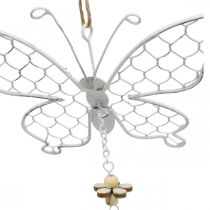 Décoration de printemps, papillons en métal, Pâques, pendentif de décoration papillon 2pcs