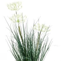Fleur artificielle d&#39;herbe de scirpe Fleurs artificielles dans un pot 56cm