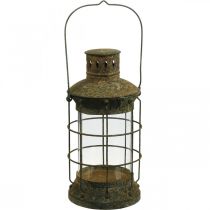 Grille de décoration de jardin, lanterne de jardin, lanterne en métal Ø17cm H33cm