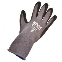 Article Gants de jardinage Taille 8 EN 2121X Gris Noir Bleu Nylon