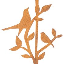 Article Branche de jardin décorative avec oiseaux, en métal, 100 cm