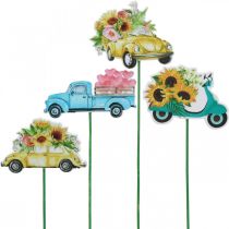 Article Piquet de jardin voiture, décoration cadeau permis de conduire L24/24.5cm 16pcs