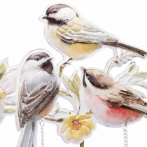 Piquets de jardin en métal oiseaux, piquets de fleurs pour le jardin 84cm